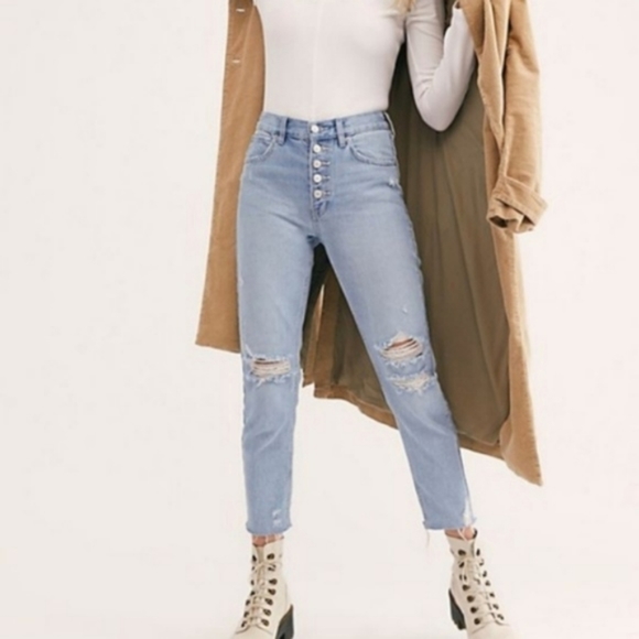 Free People Blossom Rigid High Rise Jeans - Picture 2 of 6